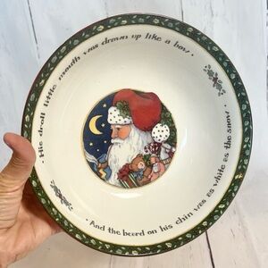 International China SUSAN WINGET CHRISTMAS STORY 9.25" Round Serving Bowl